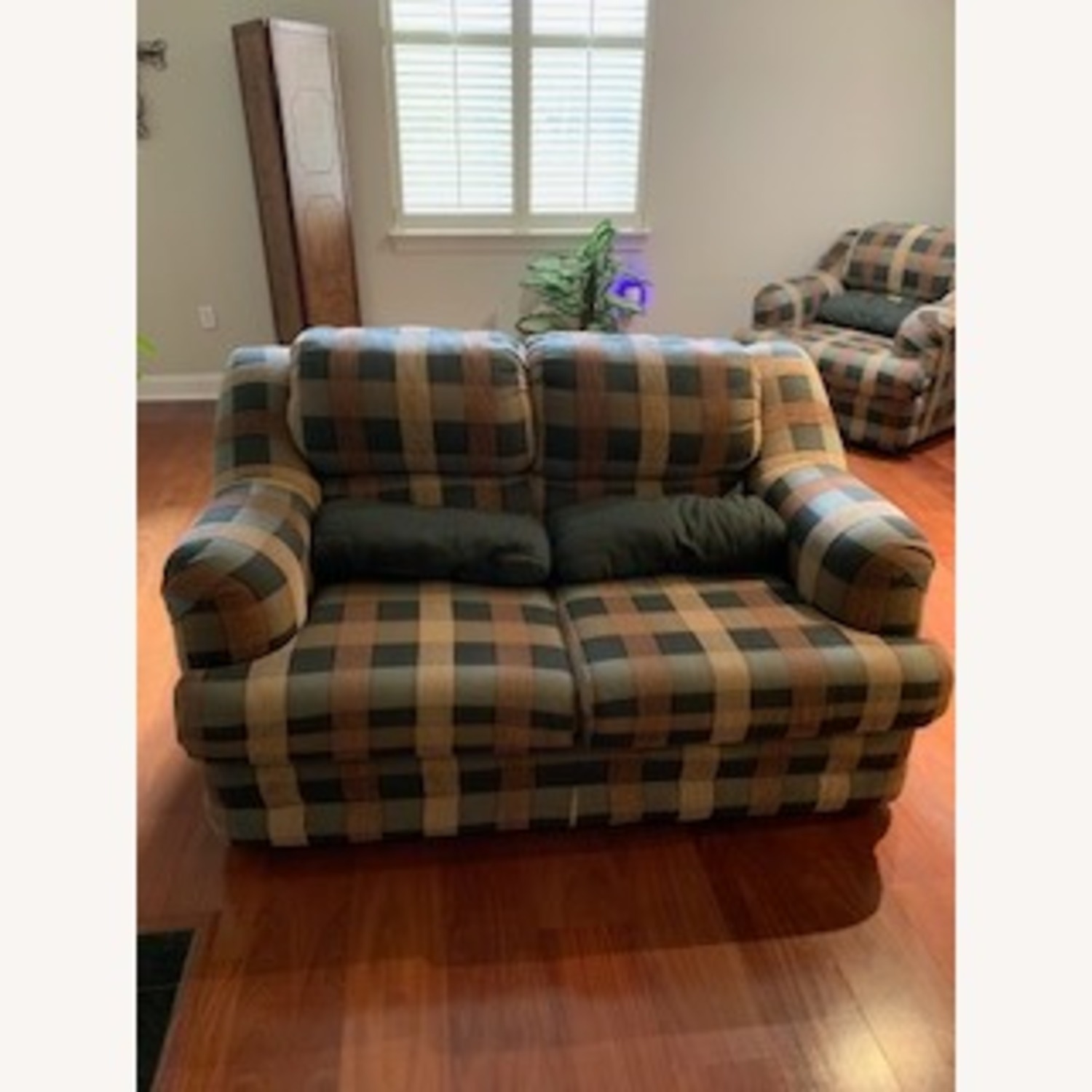 Plaid Comfortable Living Room Sofa - image-2