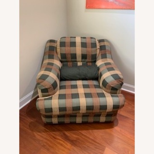 Used Plaid Comfortable Living Room Chair for sale on AptDeco