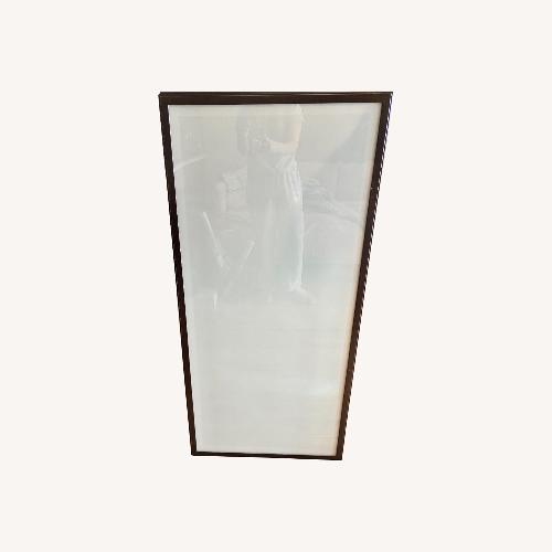 Used IKEA Dark Brown Wood Cabinet W Glass Door for sale on AptDeco