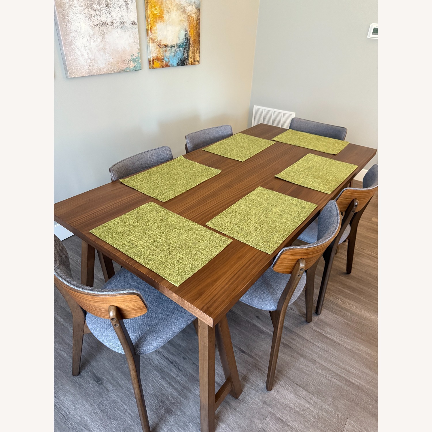 Christopher Knight Walnut/Grey 7- Piece Dining Set - image-3