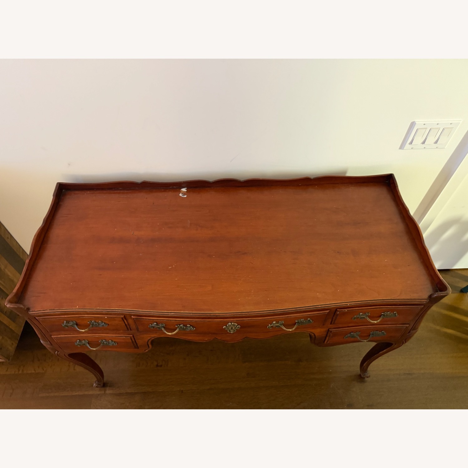 Vintage/Antique Natural Wood Desk - image-5