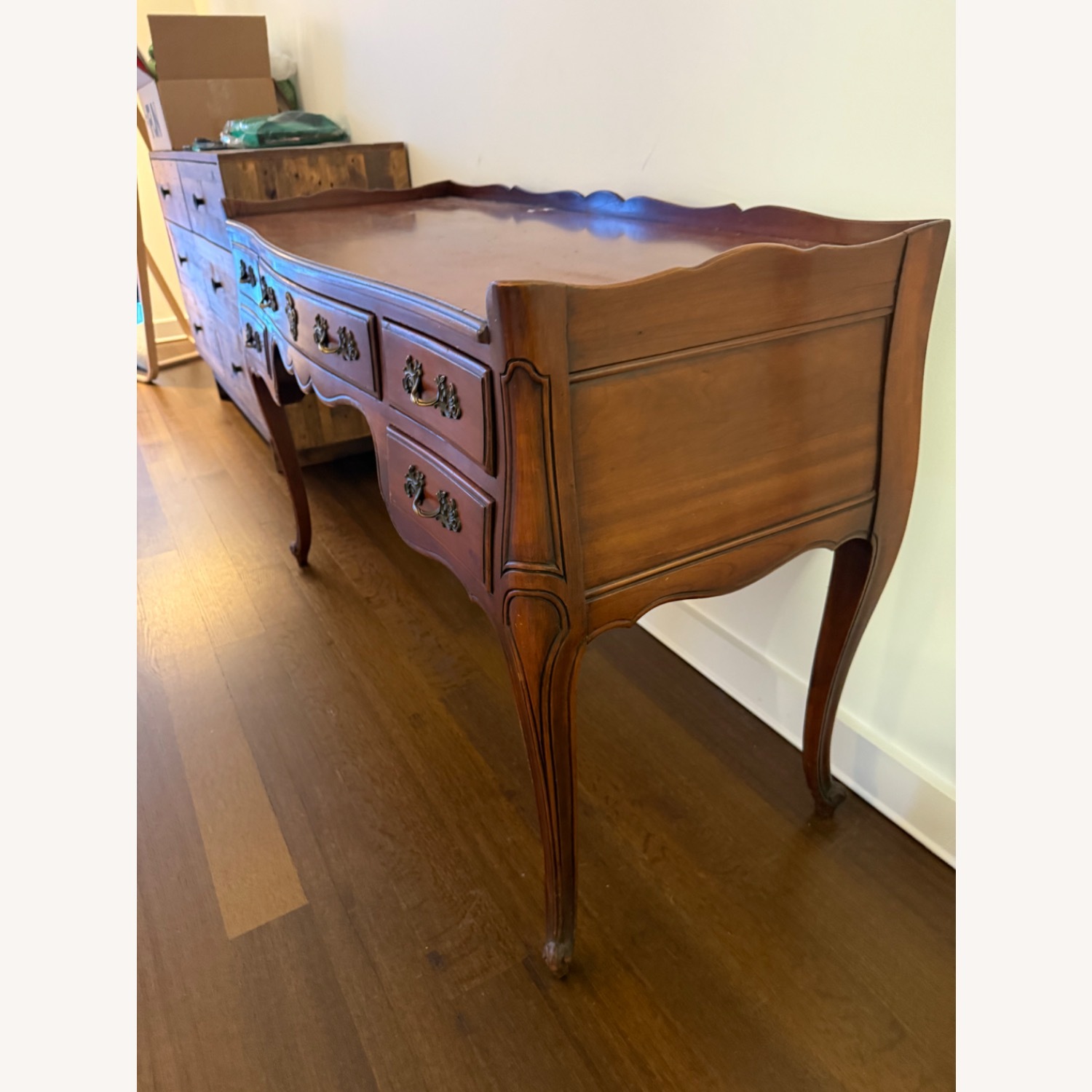 Vintage/Antique Natural Wood Desk - image-3
