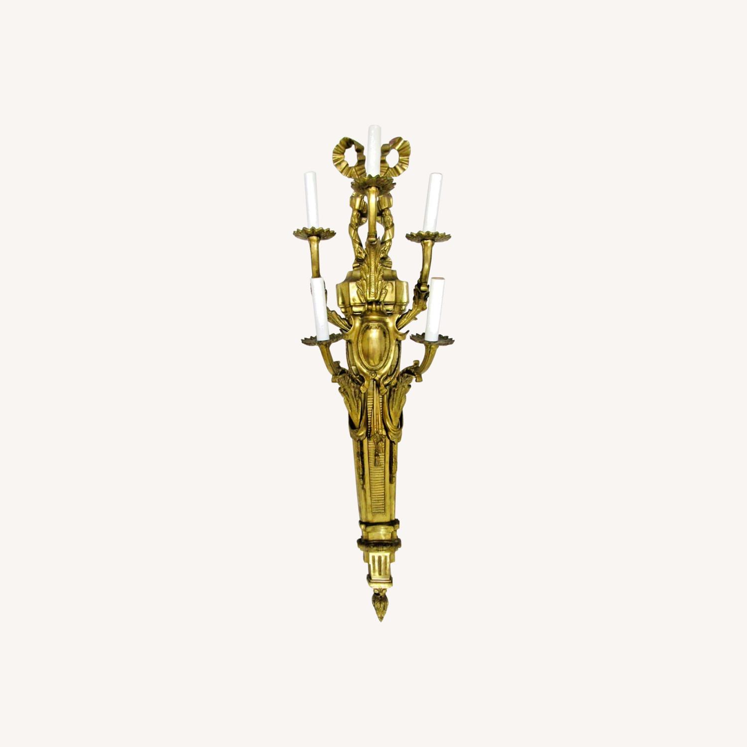 Antique French Gilt Bronze Wall Sconce - image-0