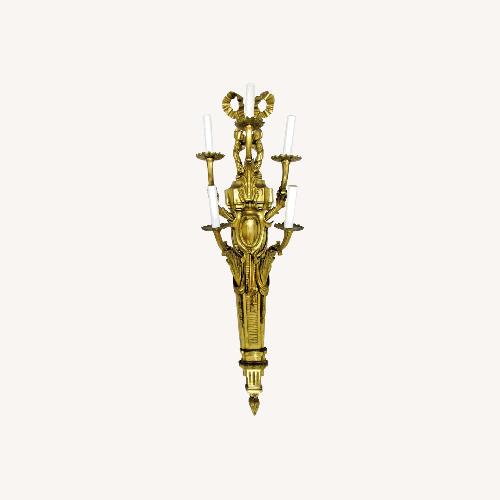 Used Antique French Gilt Bronze Wall Sconce for sale on AptDeco