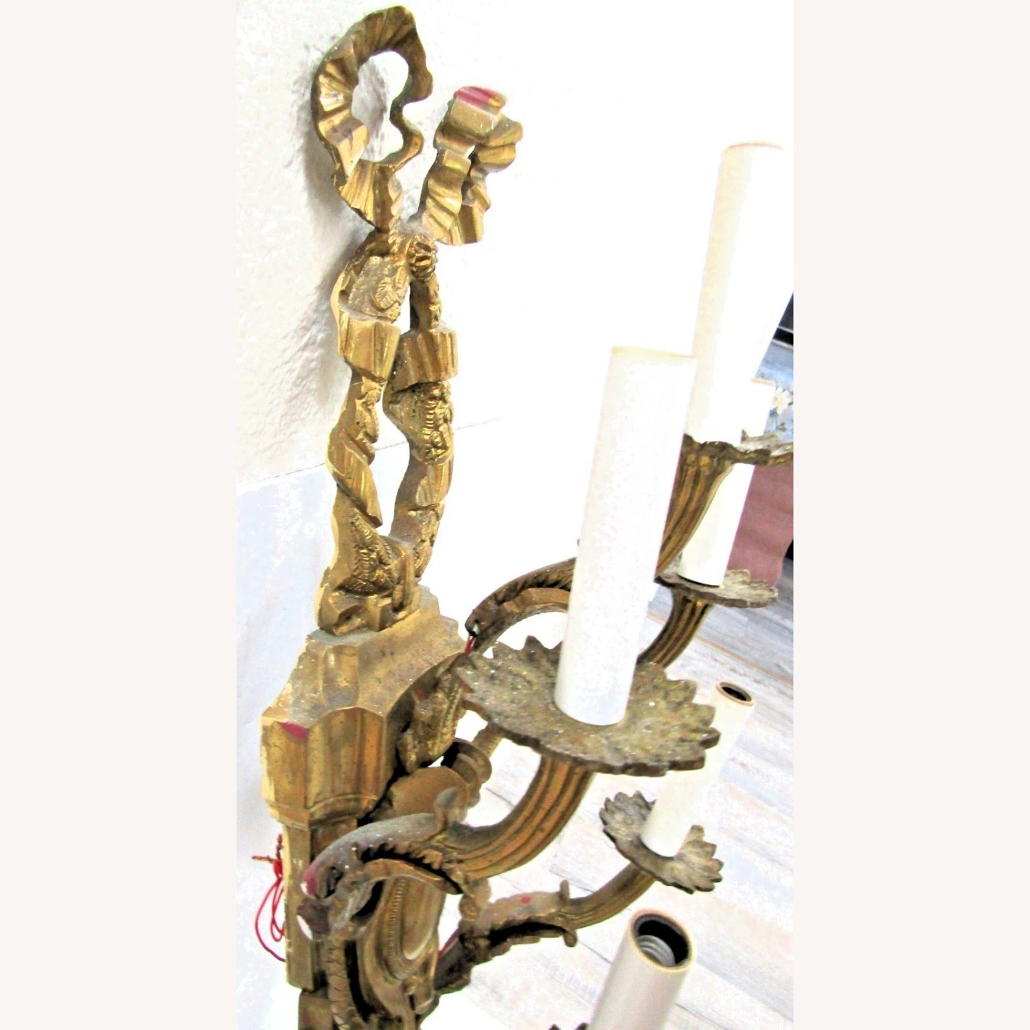 Antique French Gilt Bronze Wall Sconce - image-15