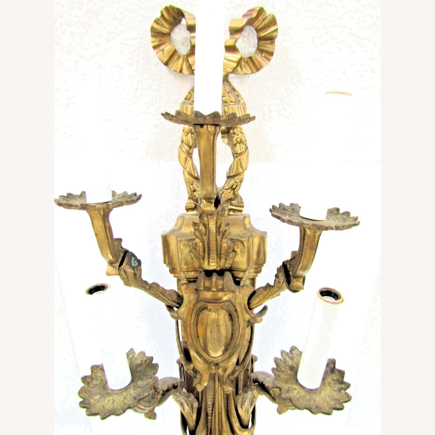Antique French Gilt Bronze Wall Sconce - image-8