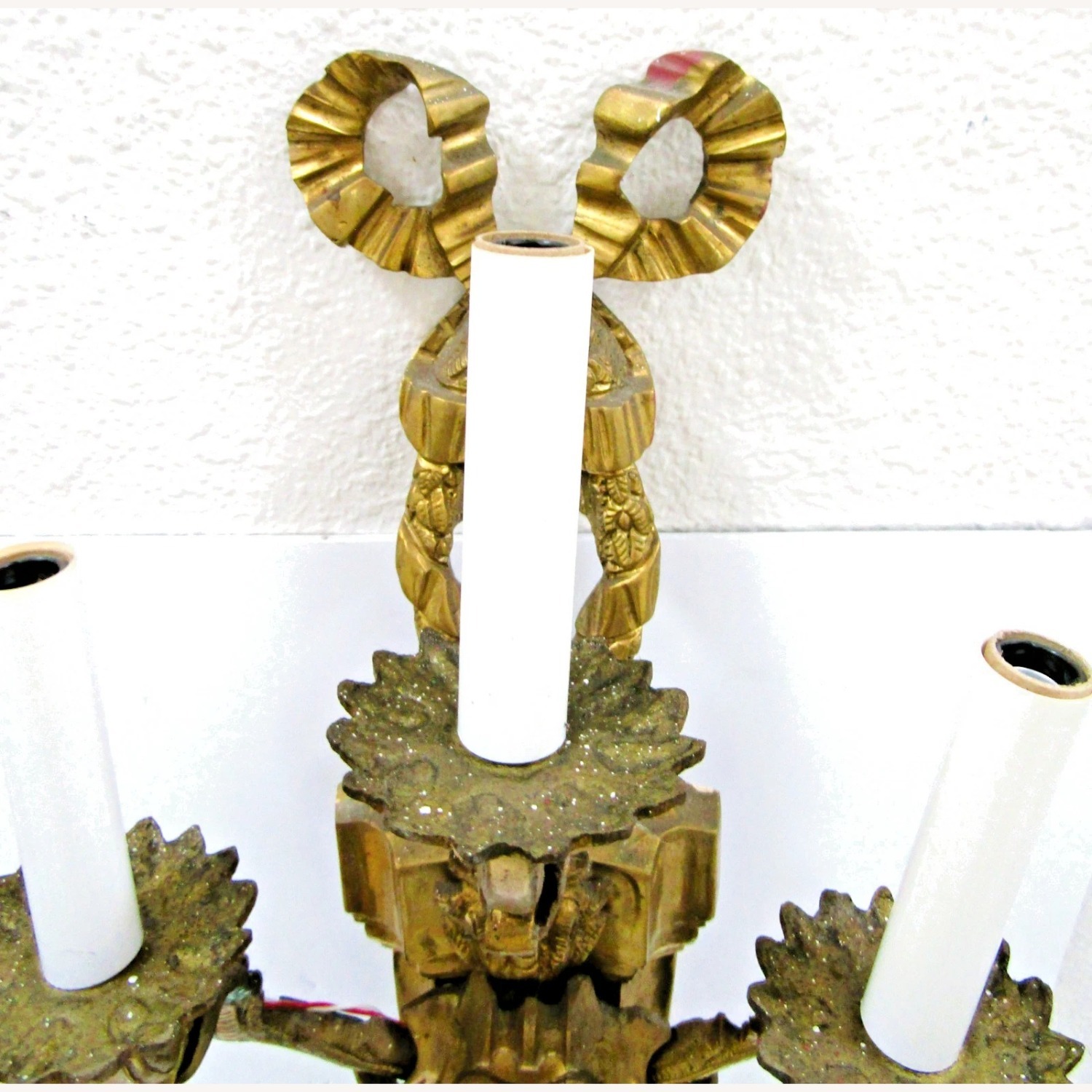 Antique French Gilt Bronze Wall Sconce - image-5