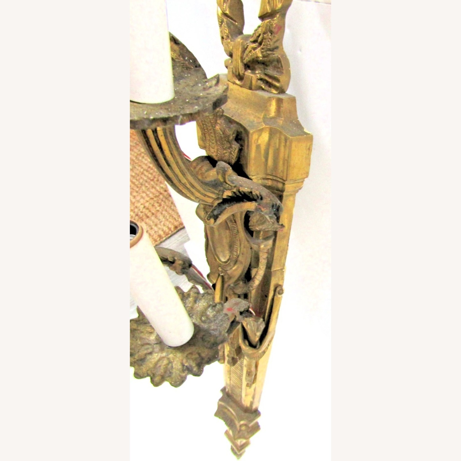 Antique French Gilt Bronze Wall Sconce - image-16