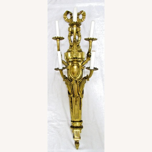 Used Antique French Gilt Bronze Wall Sconce for sale on AptDeco