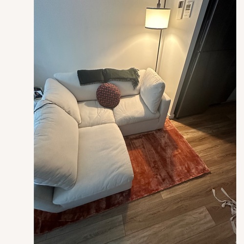 Used Target Allandale White 3 Piece Modular Sectional for sale on AptDeco