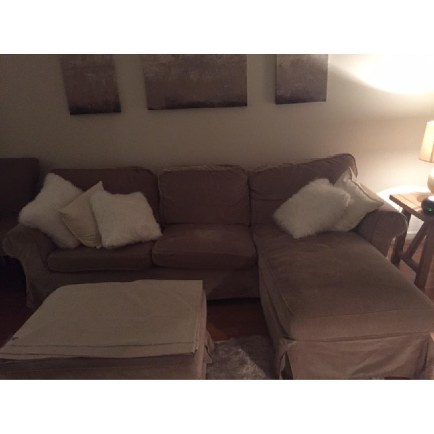 Ikea Natural L-Shaped Sofa - image-1
