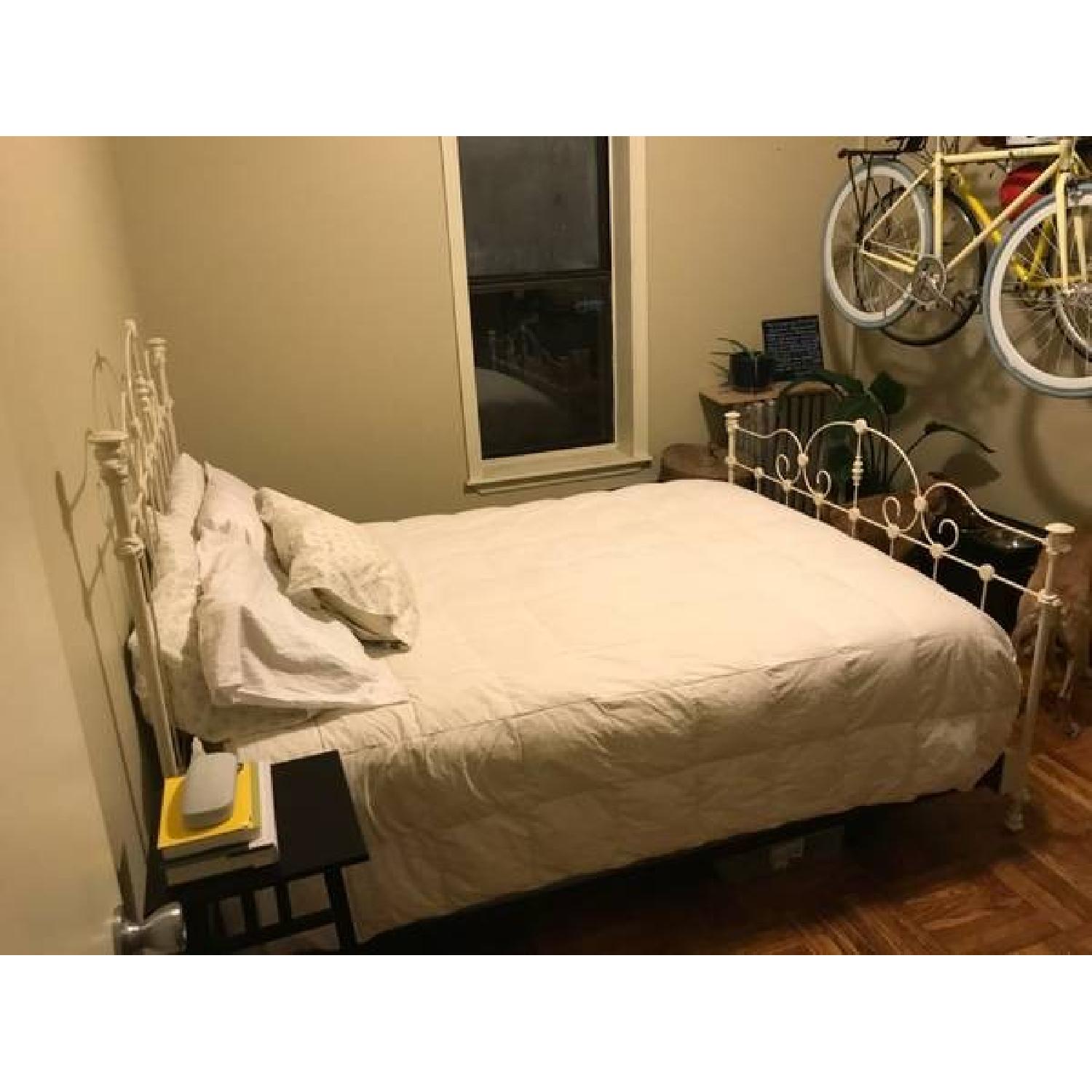 The American Iron Bed Company Antique White Iron Bed Frame - image-2