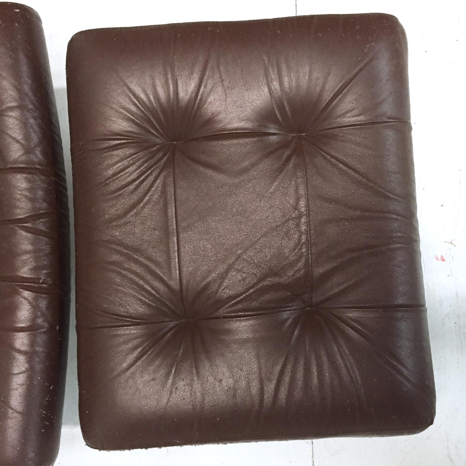 Vintage Ekornes Stressless Chair w/ Chrome Swivel Base & Ottoman - image-15