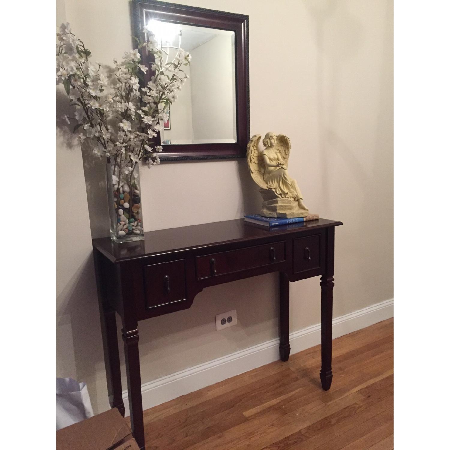 Bombay Company Console Table & Mirror AptDeco
