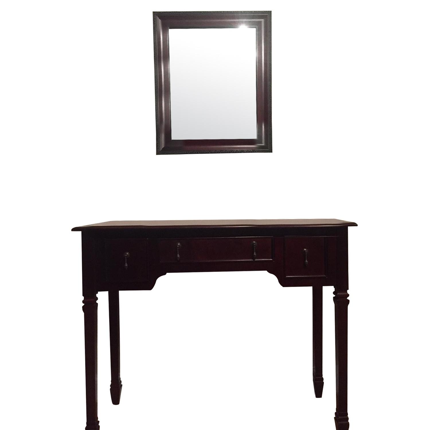Bombay Company Console Table & Mirror AptDeco