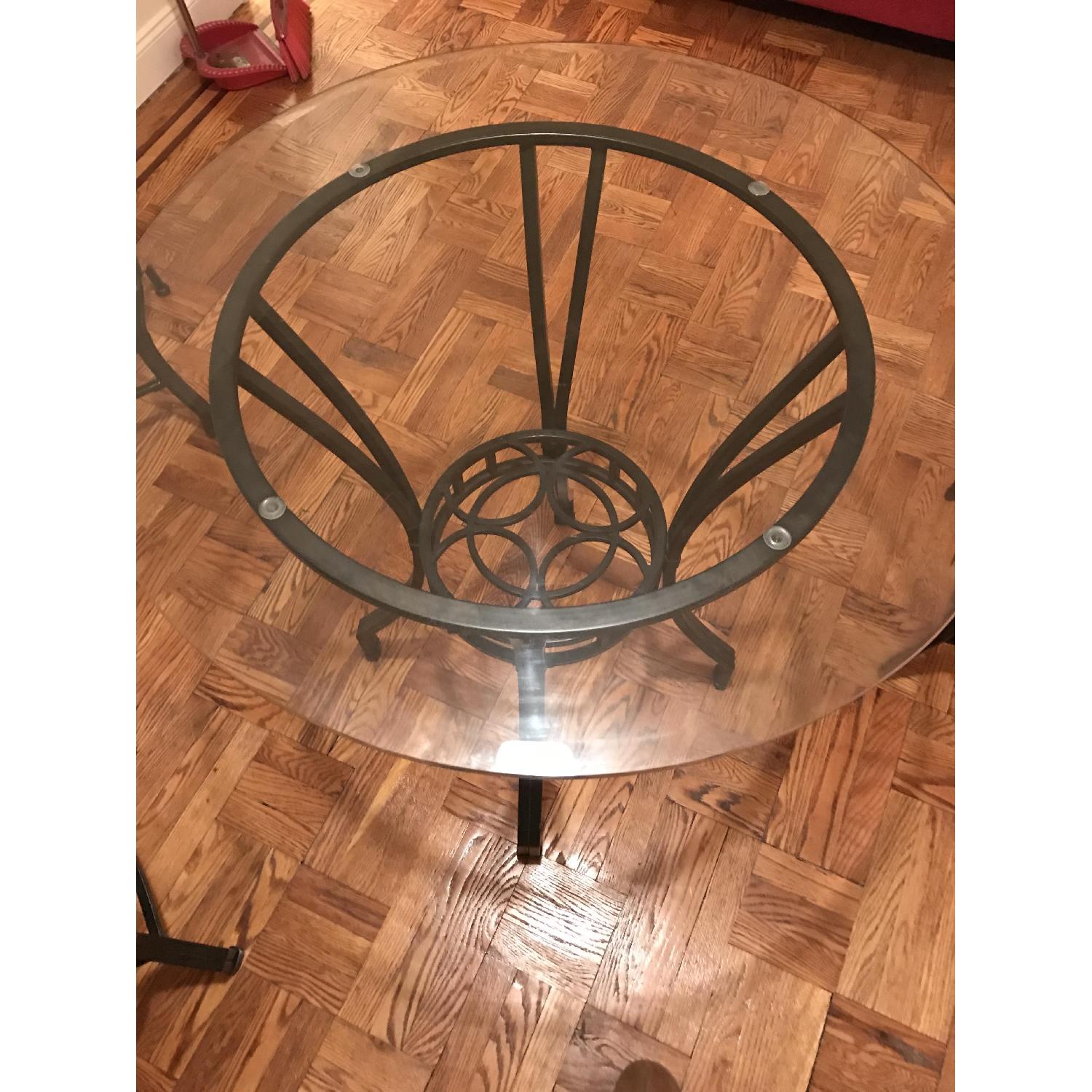 Raymour & Flanigan High Dining Table w/ 4 Chairs AptDeco