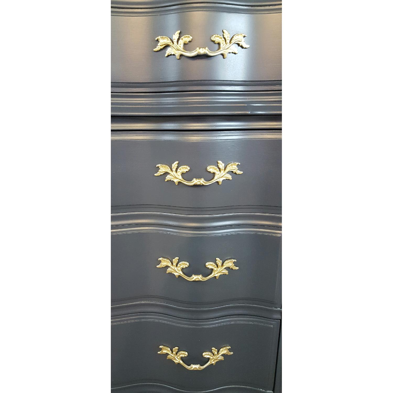 Dark Grey French Provincial Chest of Drawers - image-3