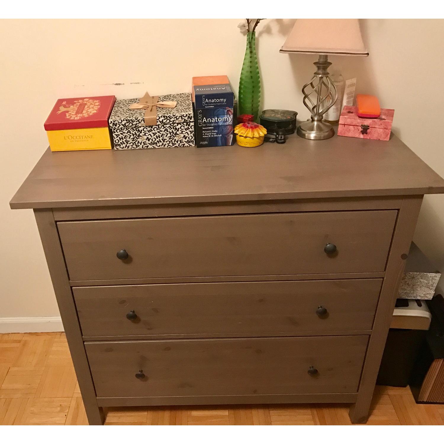 Ikea Grey Brown Dresser - image-4
