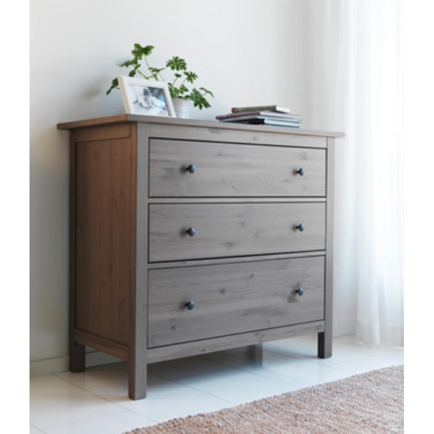 Ikea Grey Brown Dresser - image-5