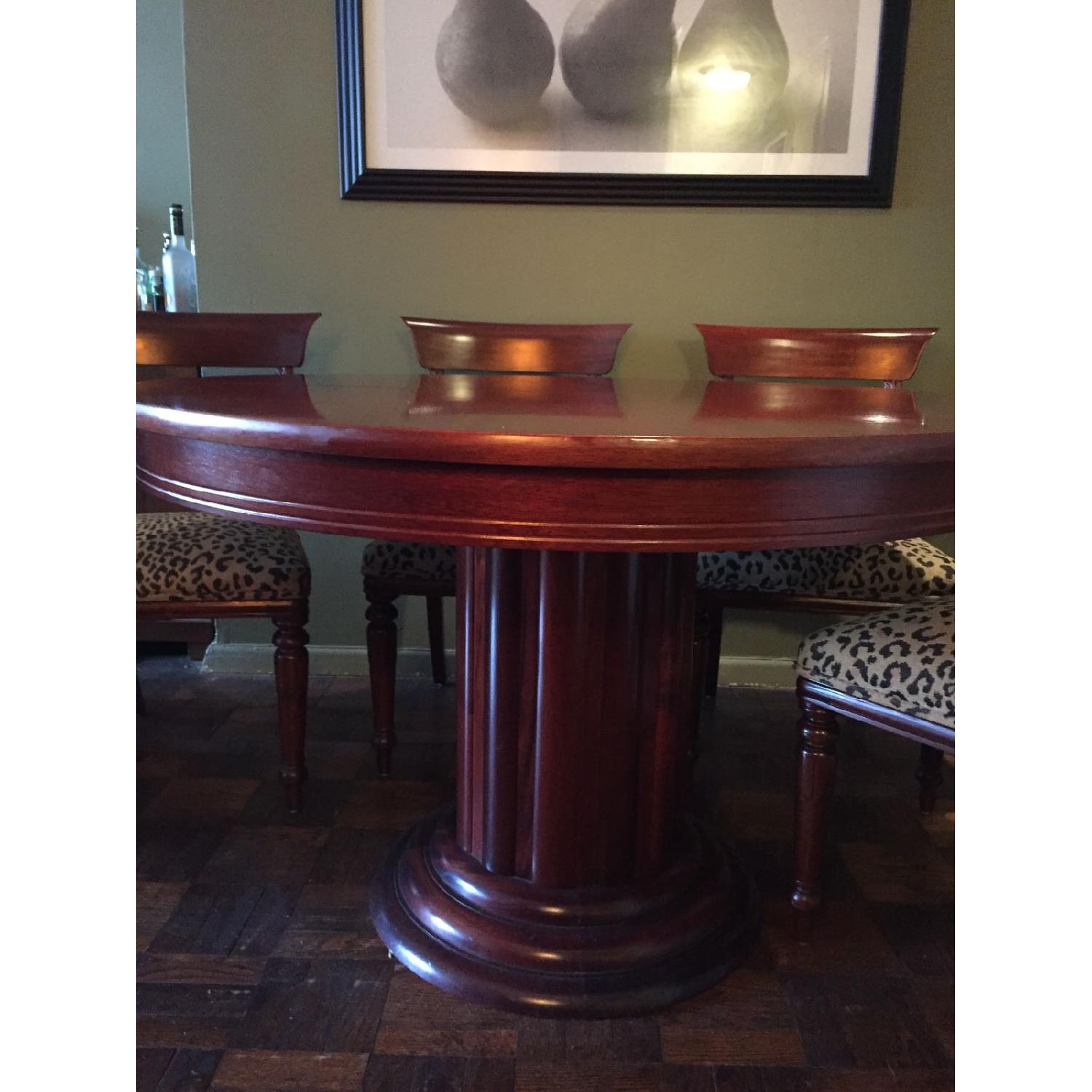 Round Dining Table w/ Leaf - image-1