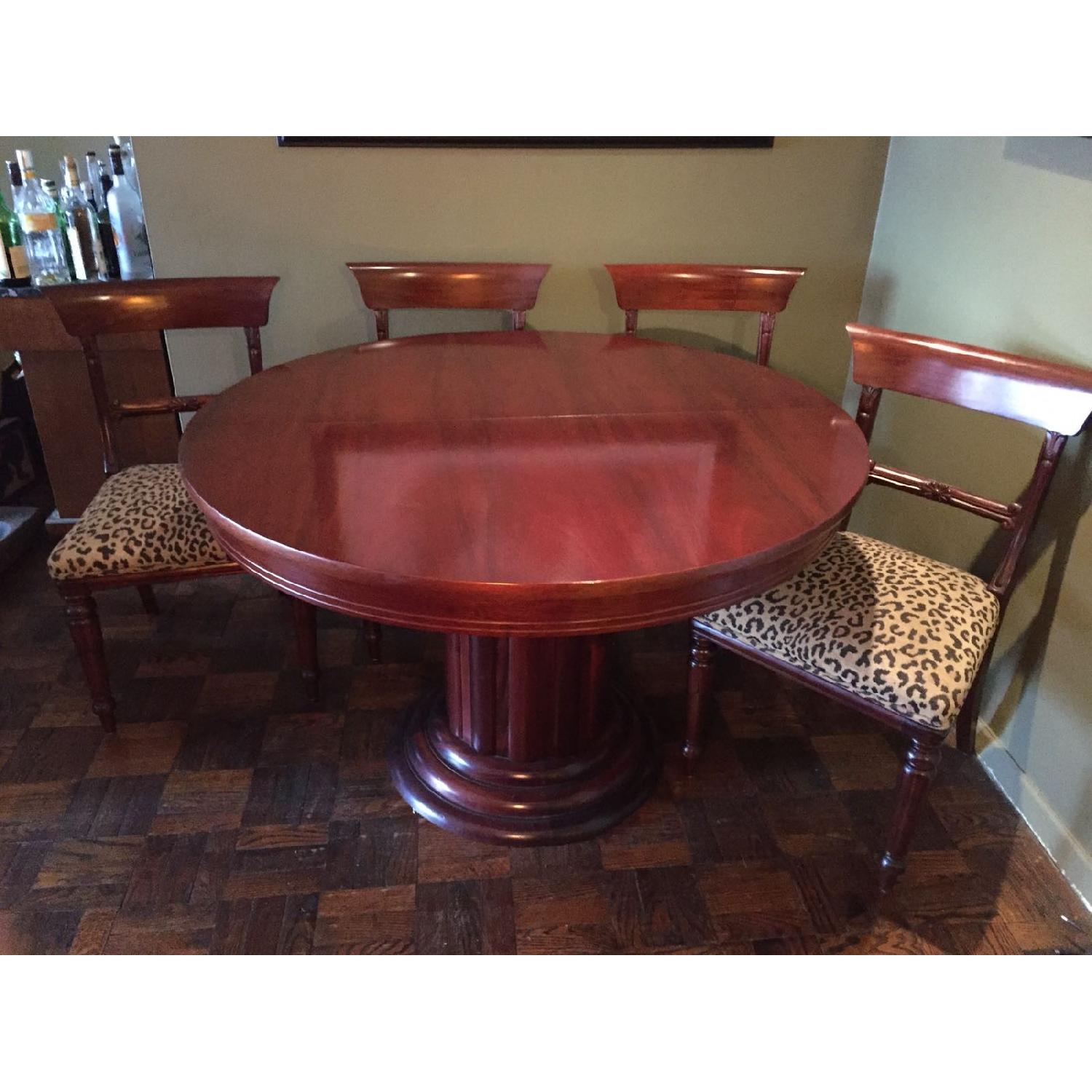 Round Dining Table w/ Leaf - image-2