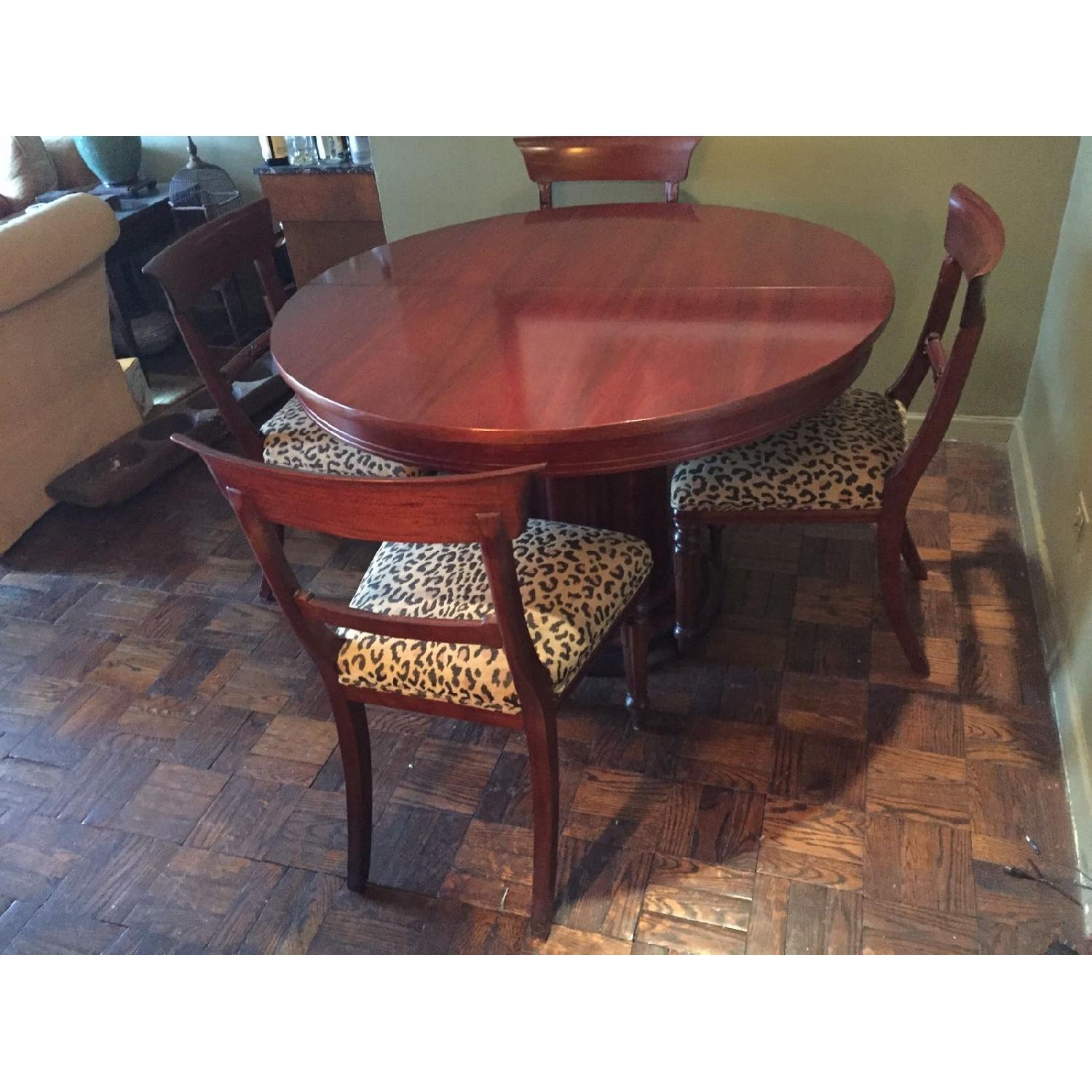 Round Dining Table w/ Leaf - image-3