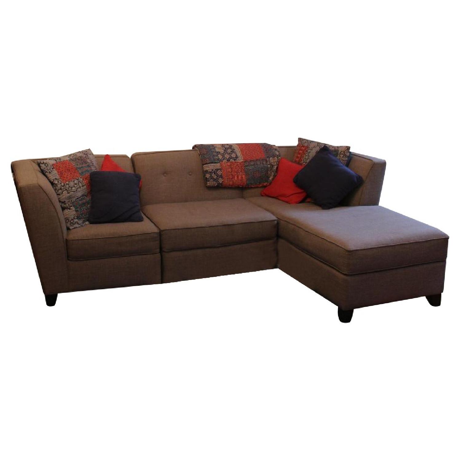 Macy's Couch w/ Chaise Lounge AptDeco