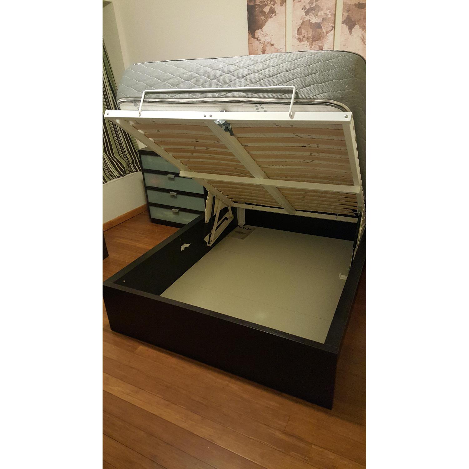 Ikea Malm Full Size Storage Bed Frame - image-2