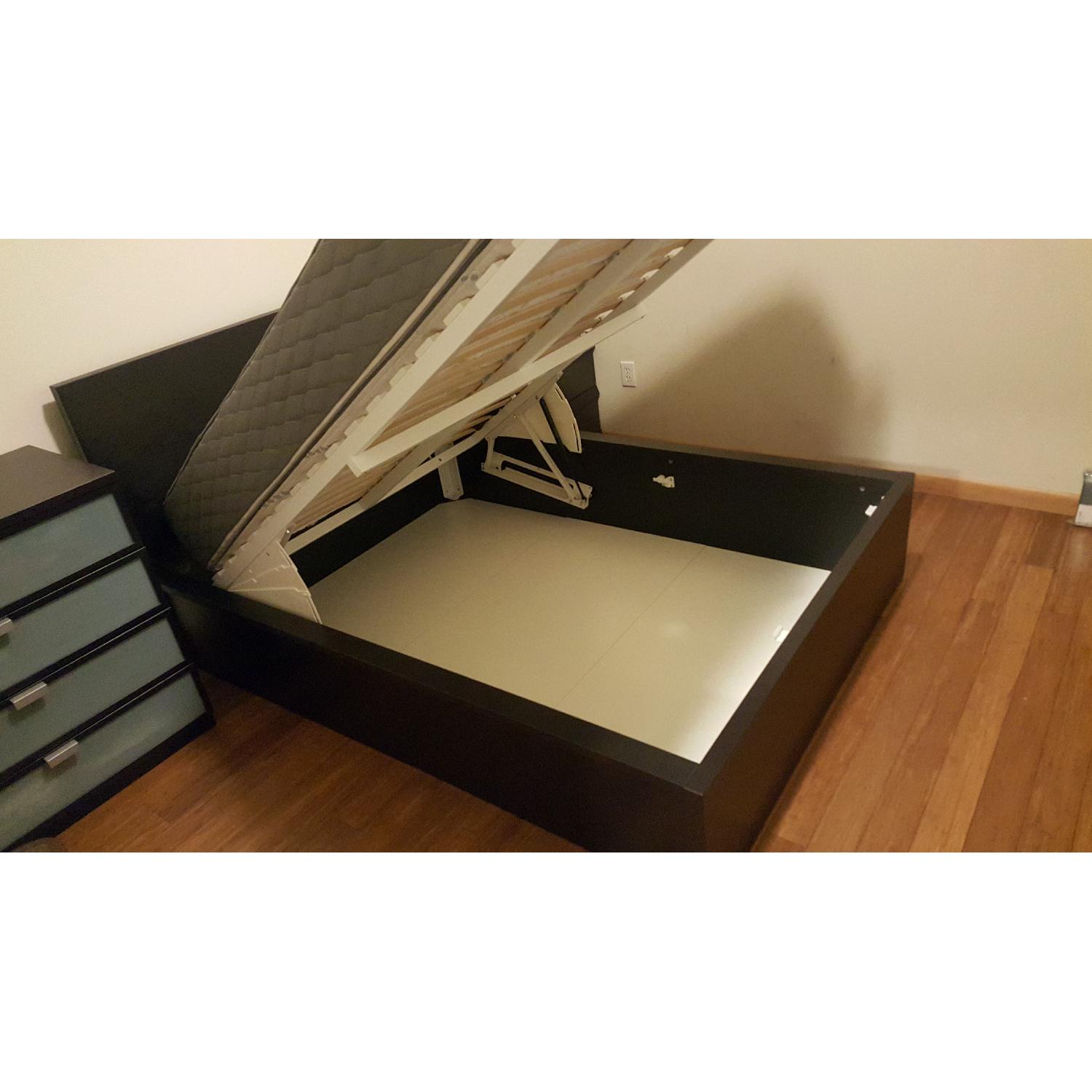Ikea Malm Full Size Storage Bed Frame - image-3