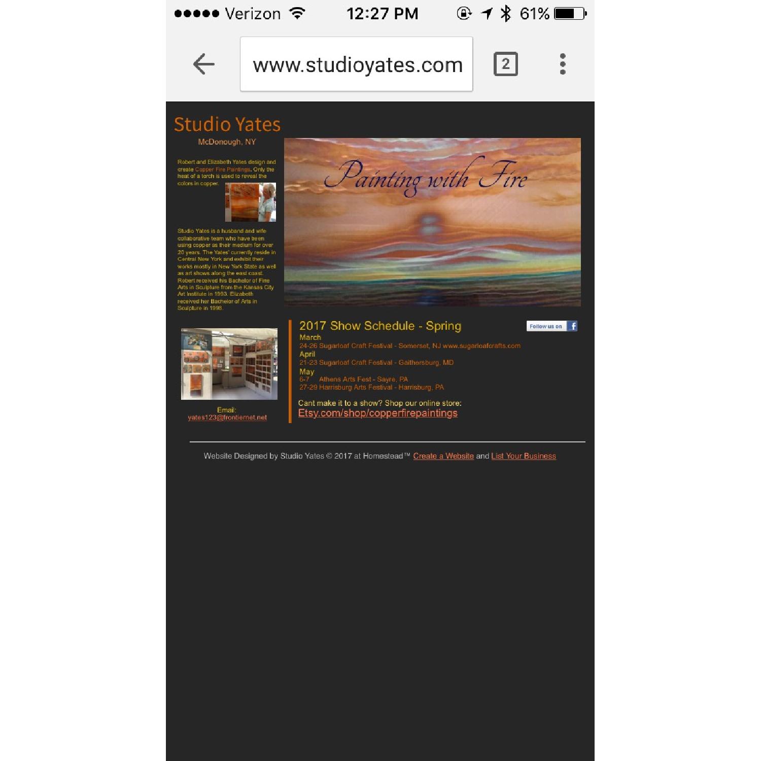 Signed Copper Fire art - image-3