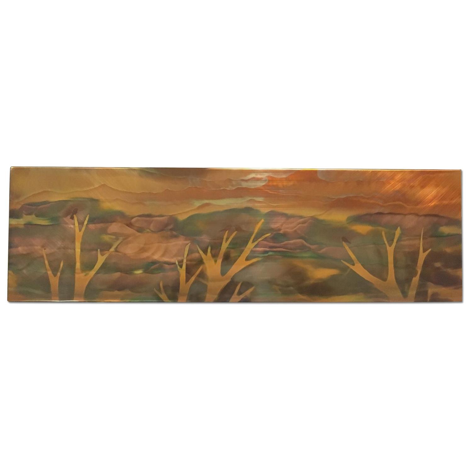Signed Copper Fire art - image-0