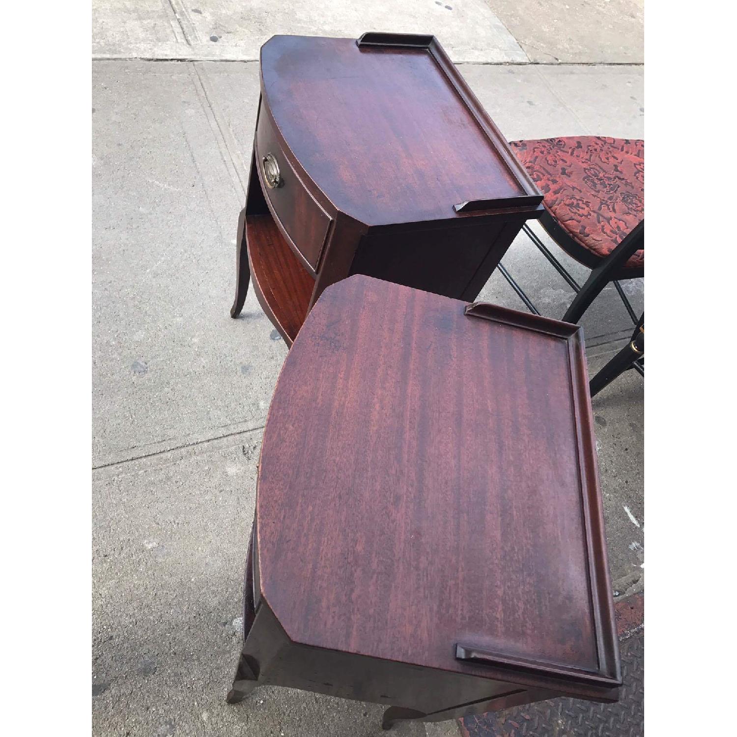 1930s Antique Northern Furniture Company Mahogany Nightstands - image-4