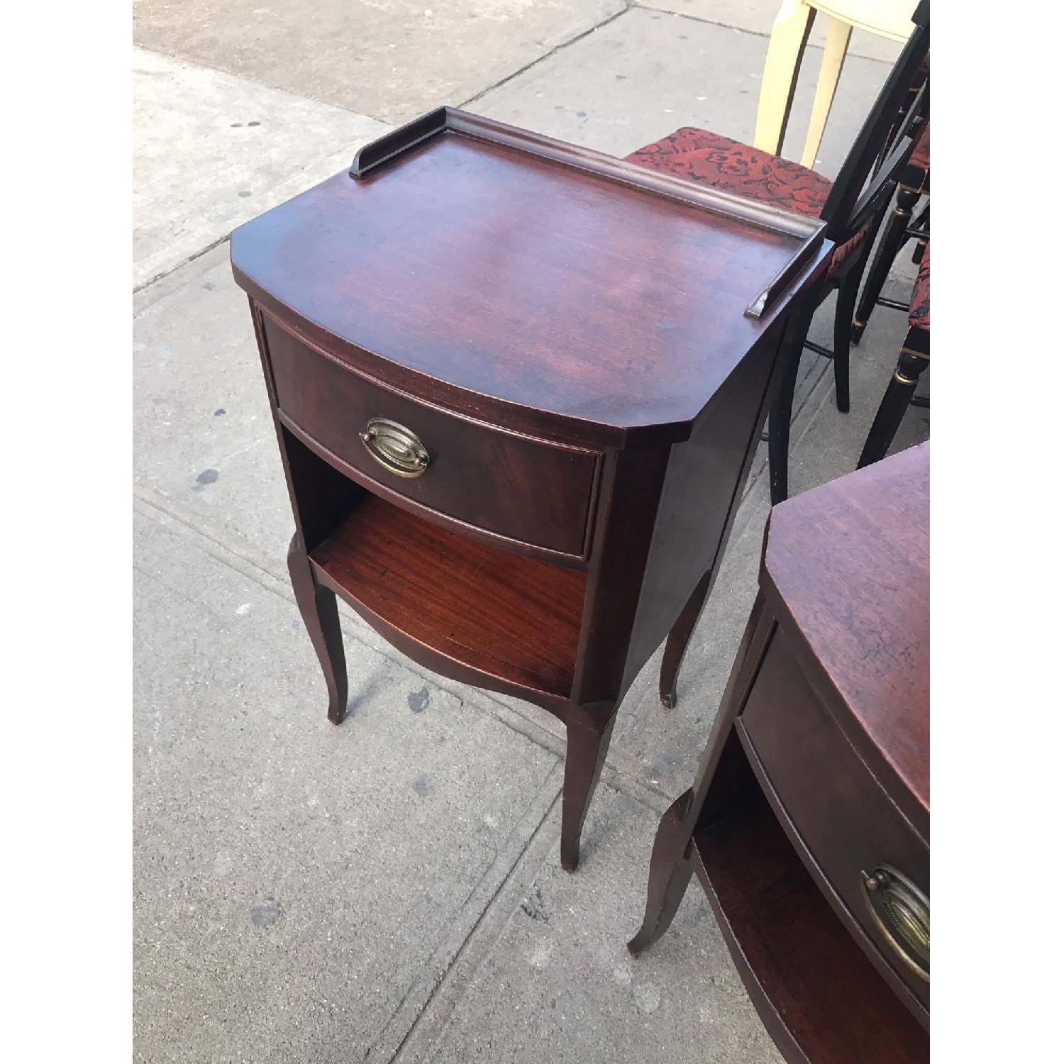 1930s Antique Northern Furniture Company Mahogany Nightstands - image-7