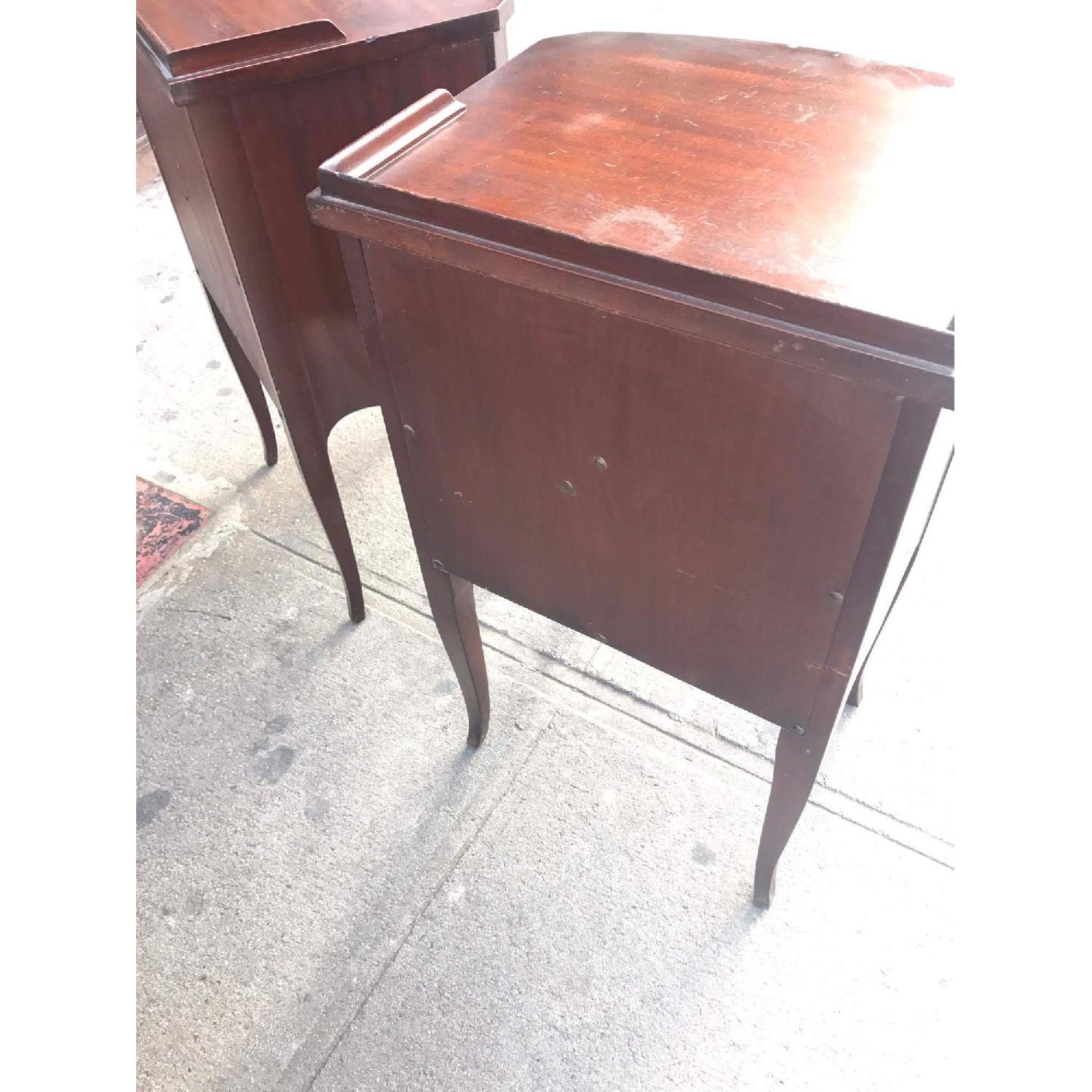 1930s Antique Northern Furniture Company Mahogany Nightstands - image-12