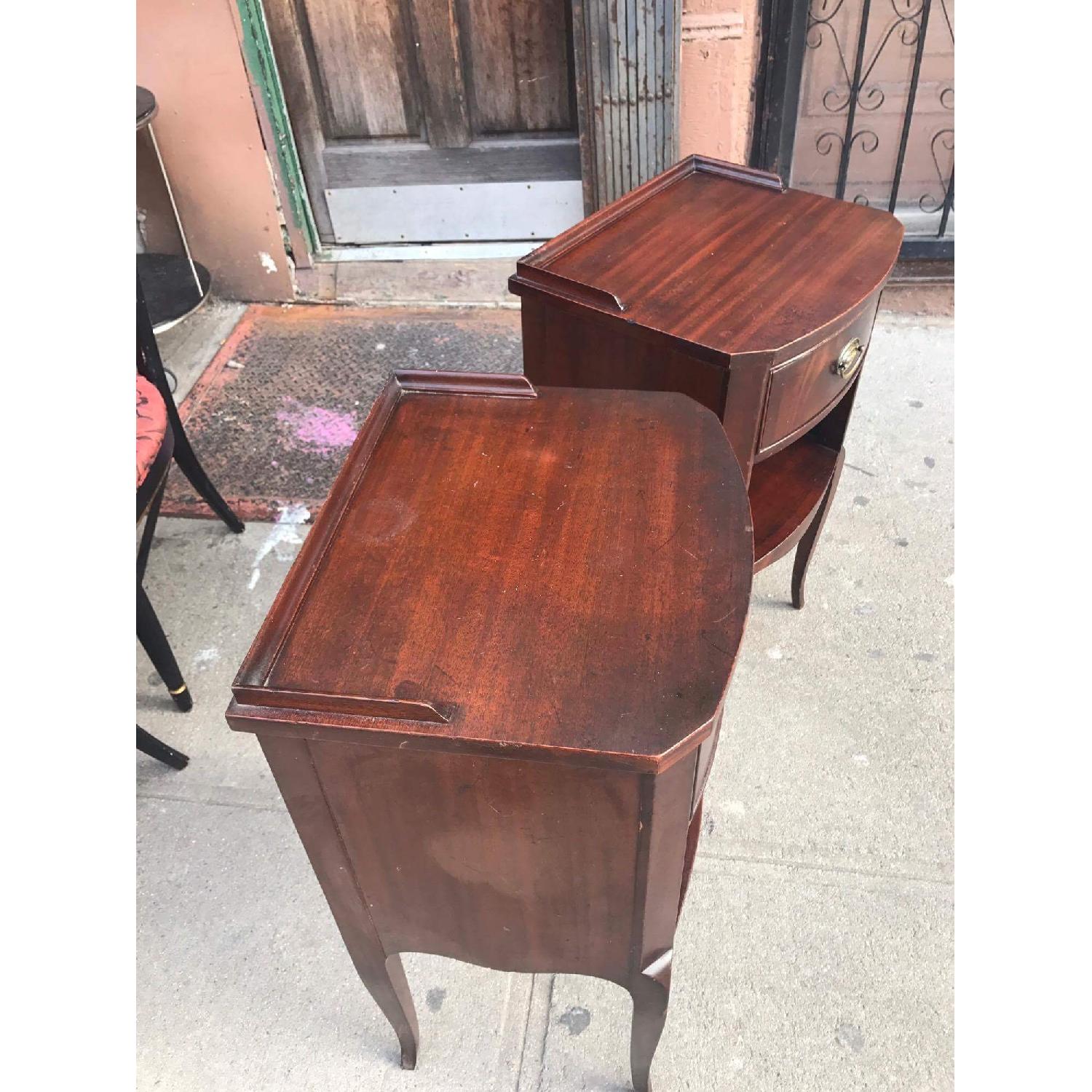1930s Antique Northern Furniture Company Mahogany Nightstands - image-13