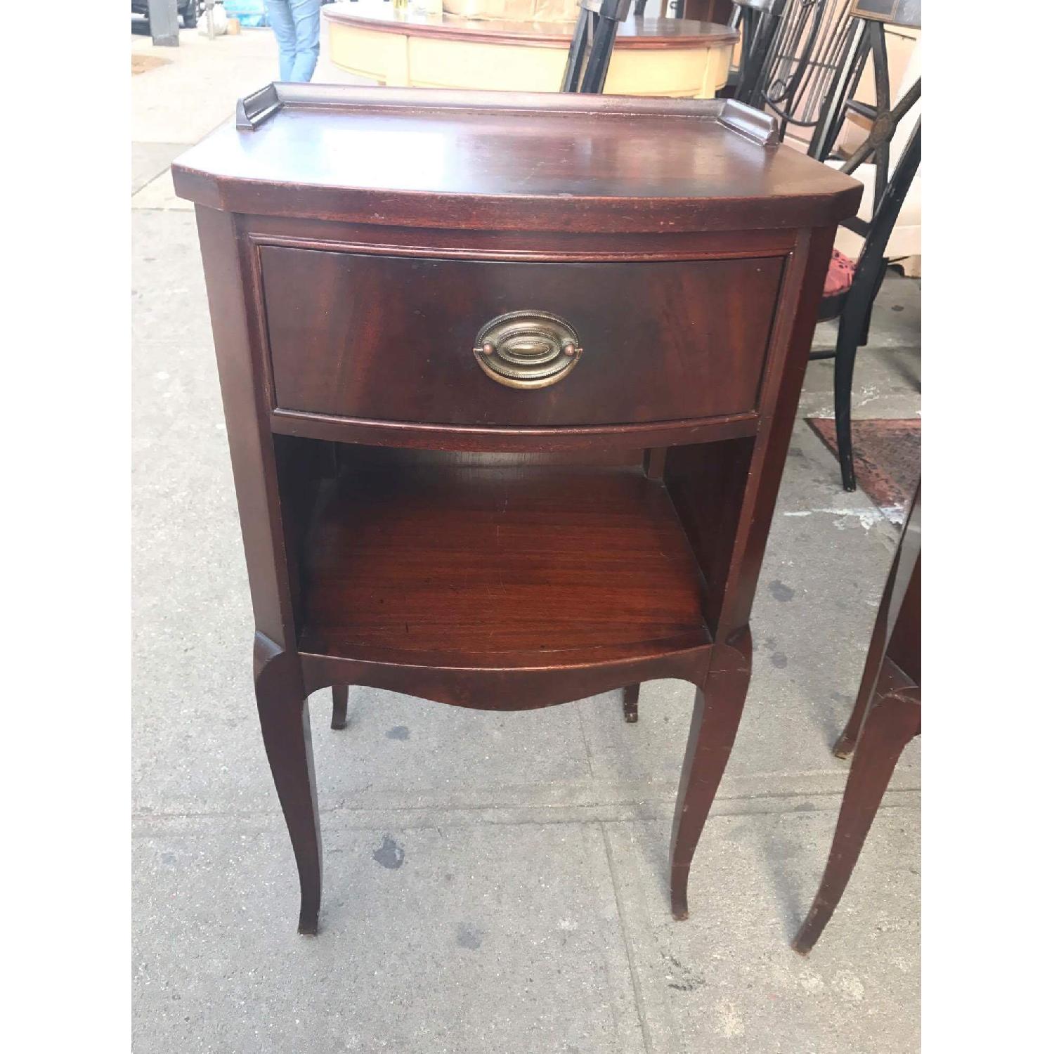1930s Antique Northern Furniture Company Mahogany Nightstands - image-16