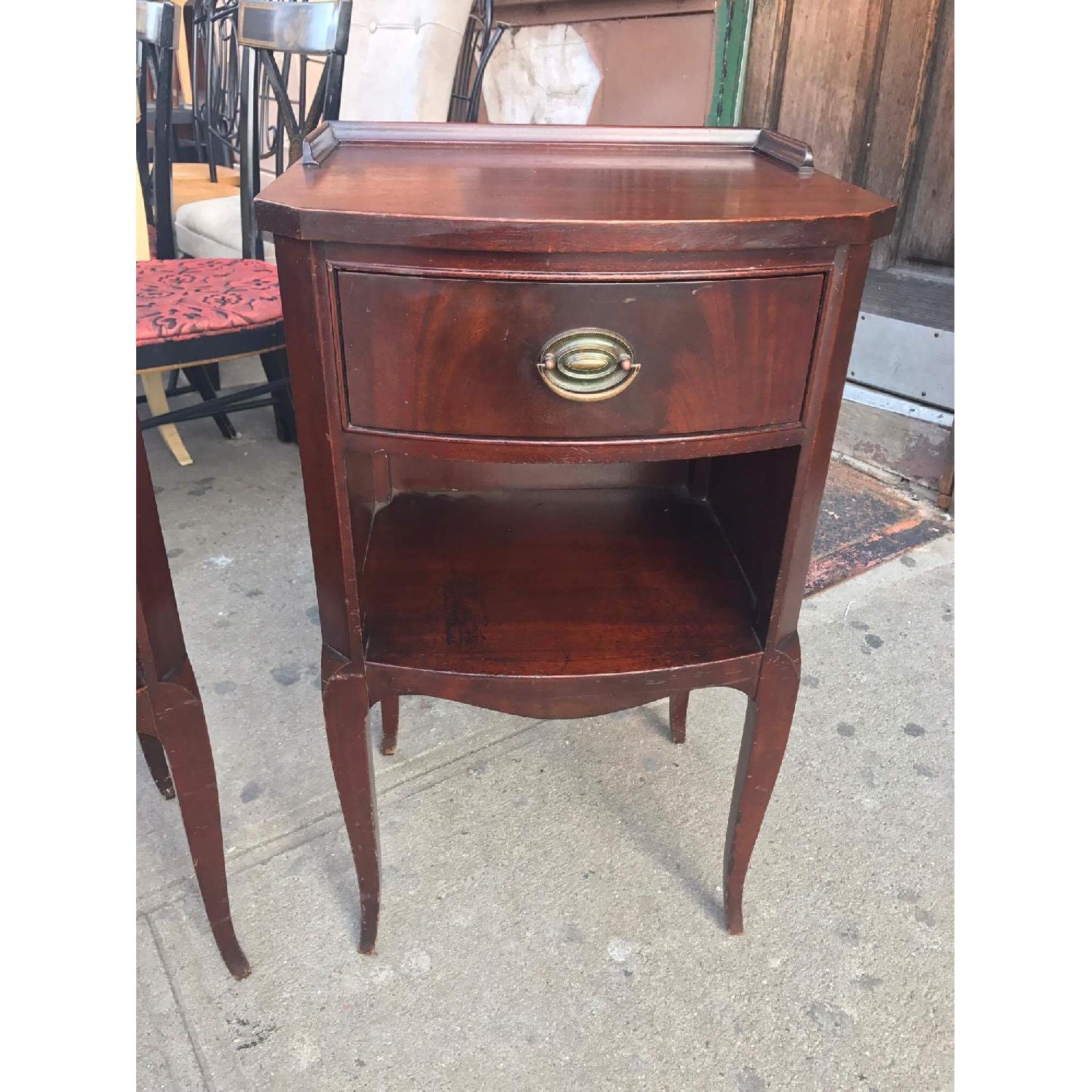 1930s Antique Northern Furniture Company Mahogany Nightstands - image-19