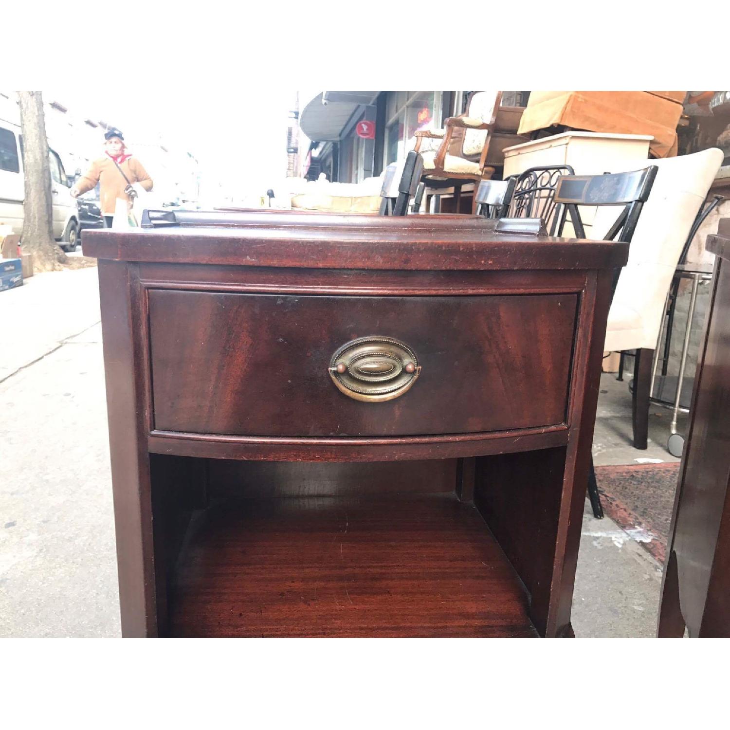 1930s Antique Northern Furniture Company Mahogany Nightstands - image-21