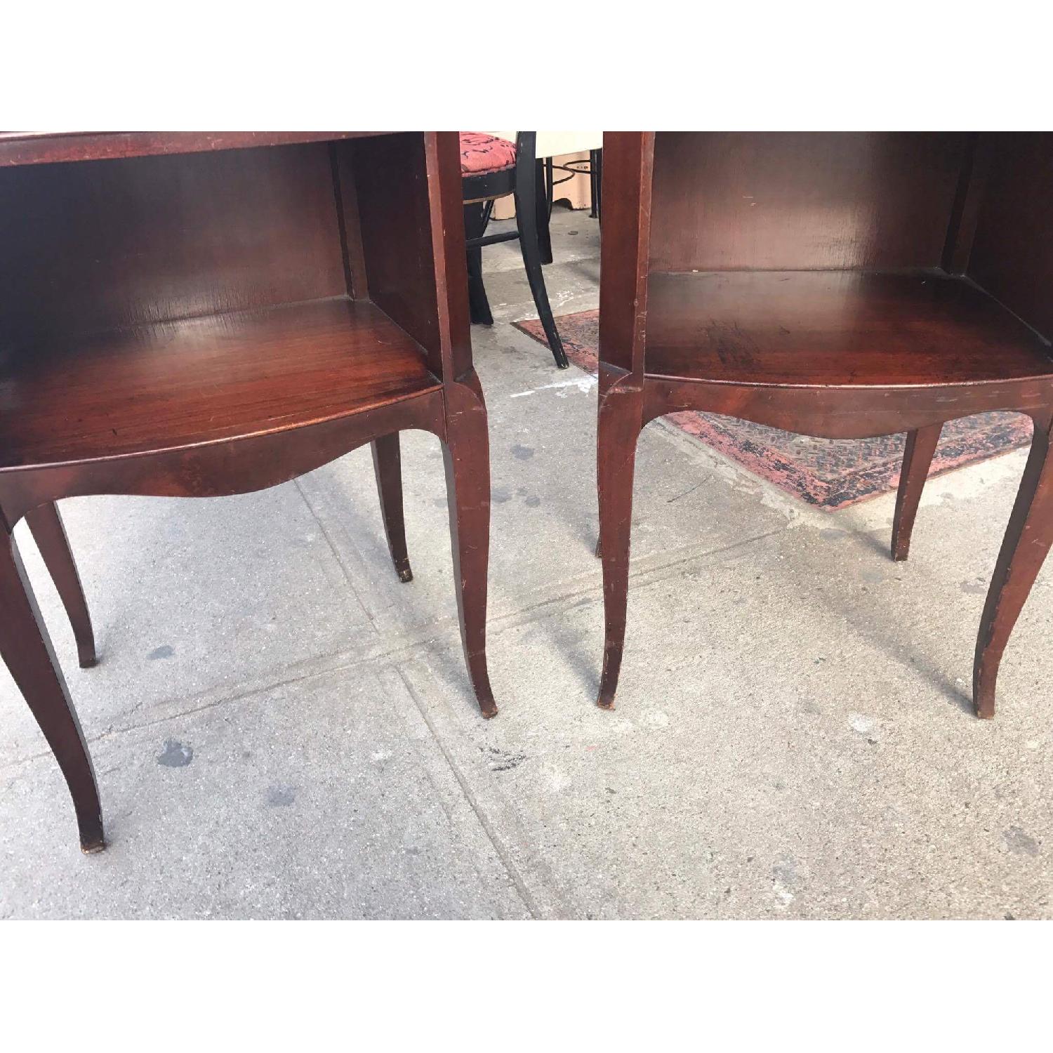 1930s Antique Northern Furniture Company Mahogany Nightstands - image-22