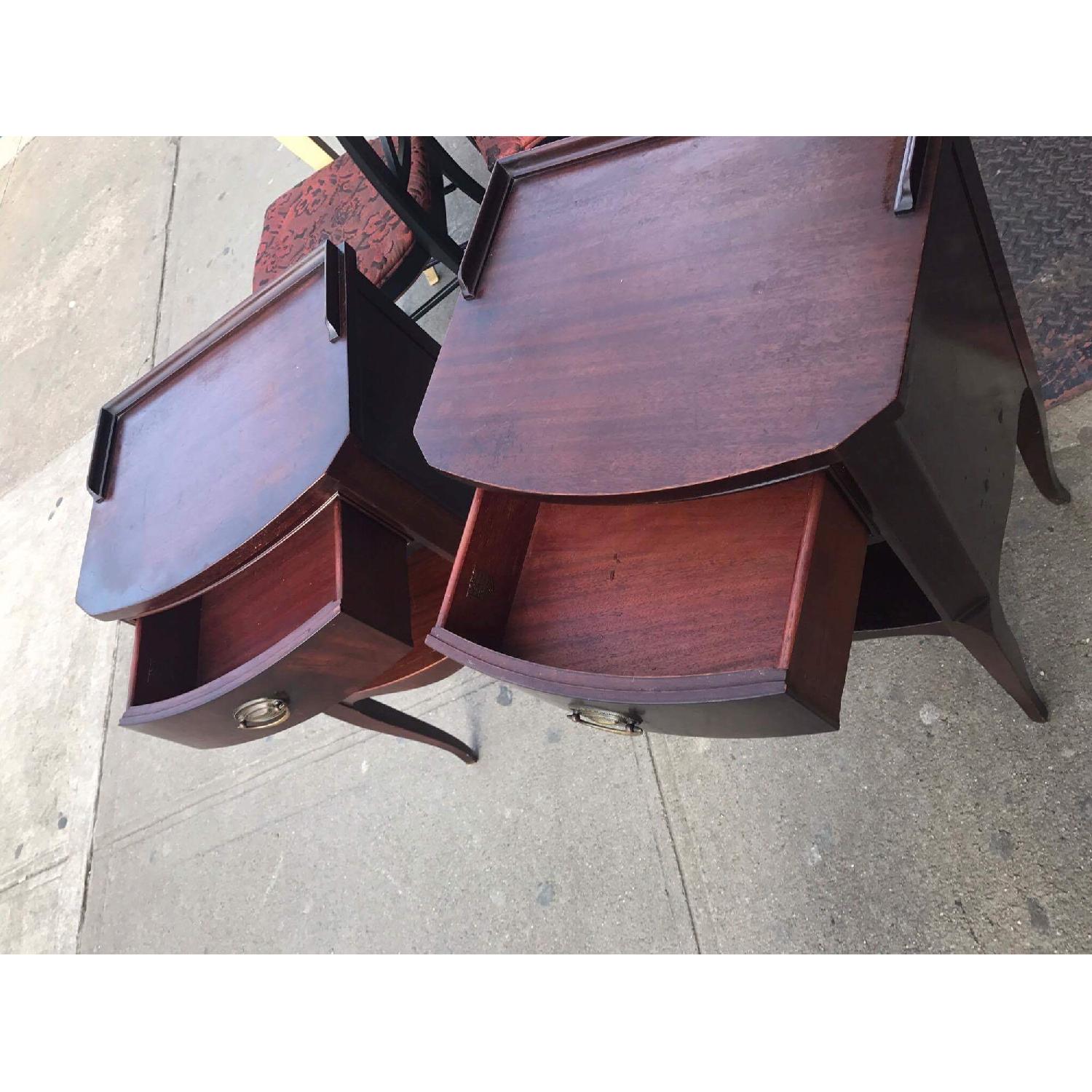 1930s Antique Northern Furniture Company Mahogany Nightstands - image-25