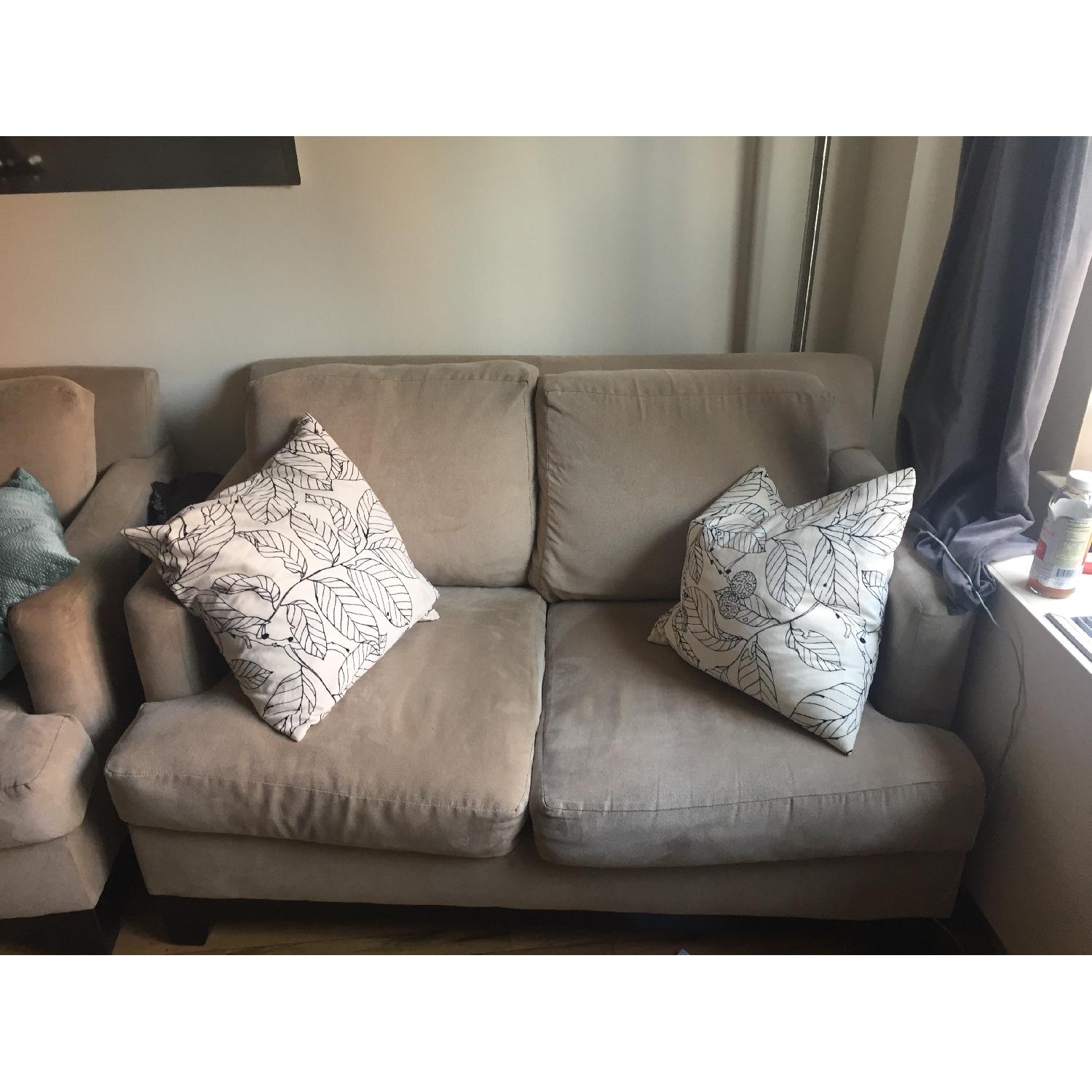 Beige 3 Seater Sofa + Loveseat - image-4