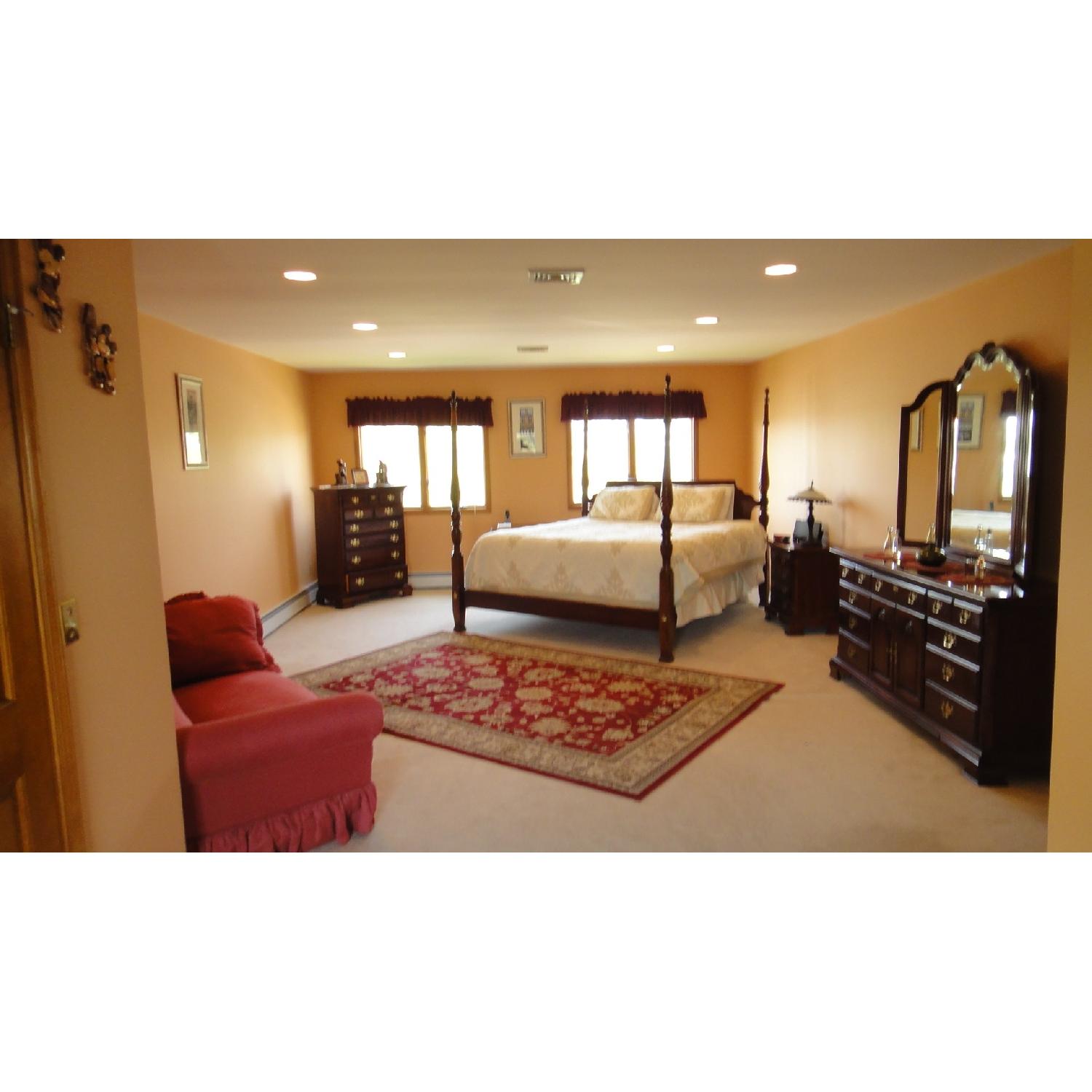 Lexington Cherry King Size Bed Frame - image-3