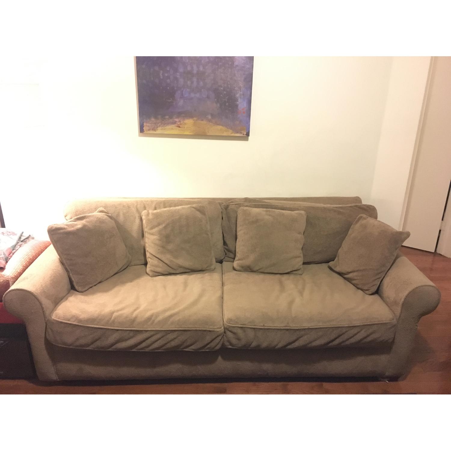 Beige Fabric Sofa - image-1