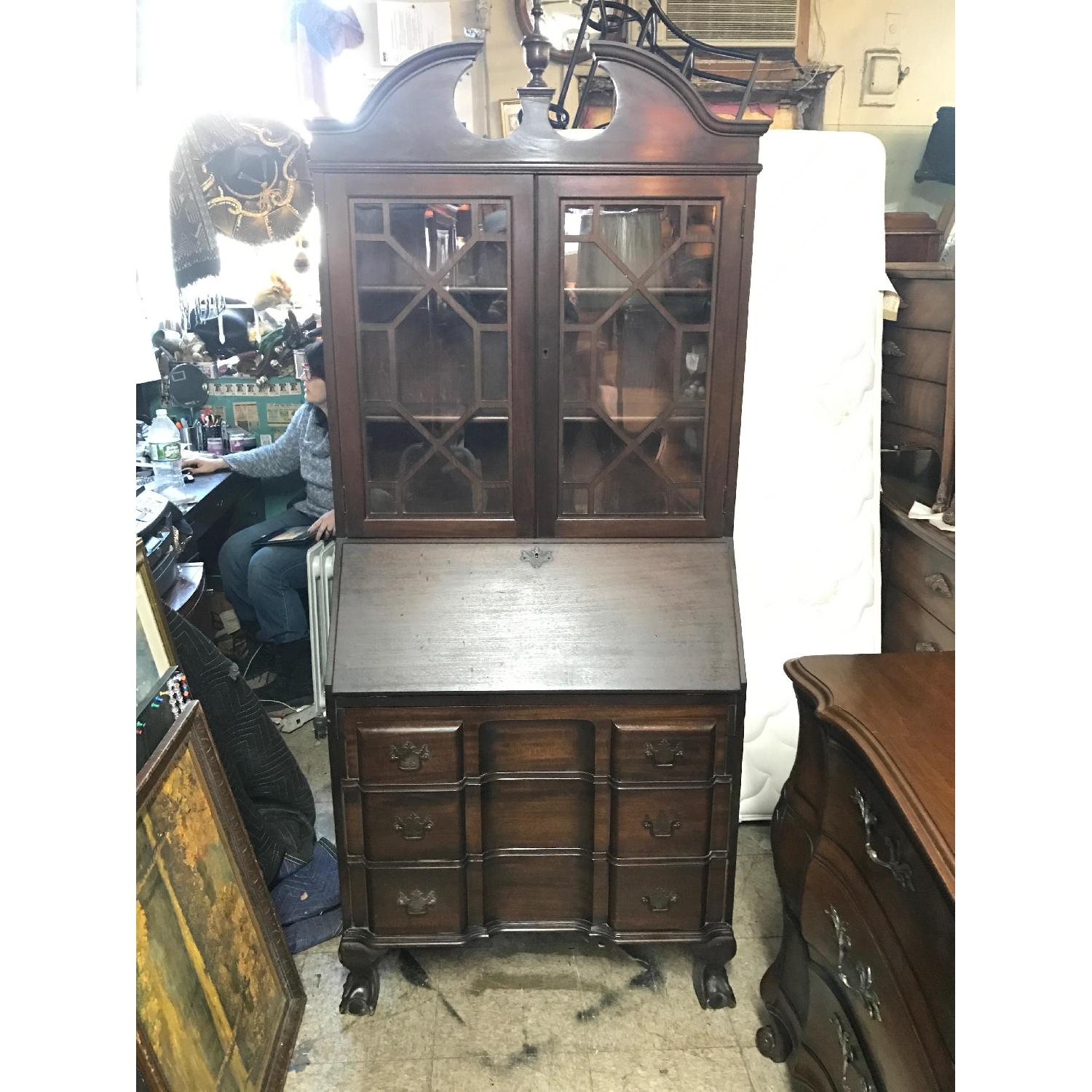 Antique Maddox Mahogany Secretary Desk - image-10