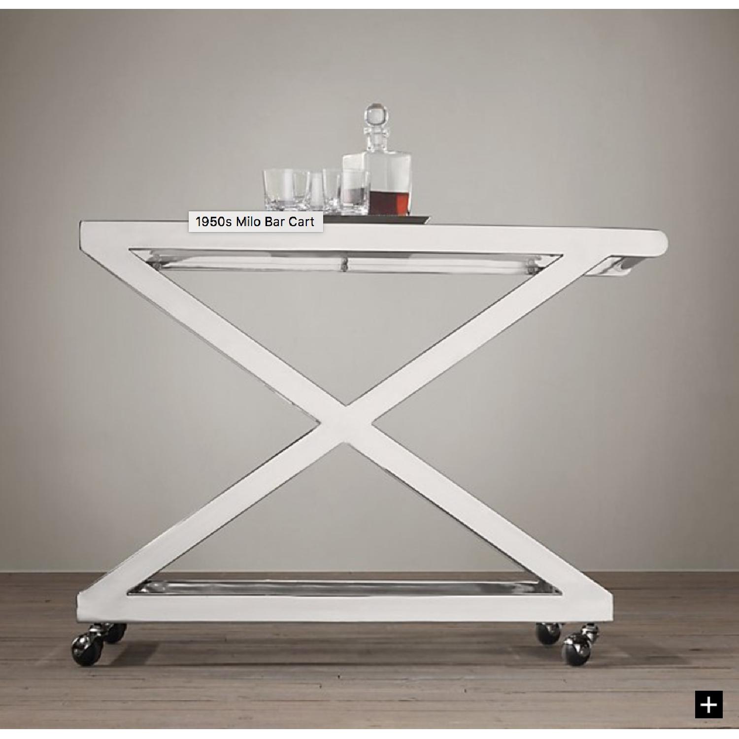 Restoration Hardware 1950s Bar Cart - image-1