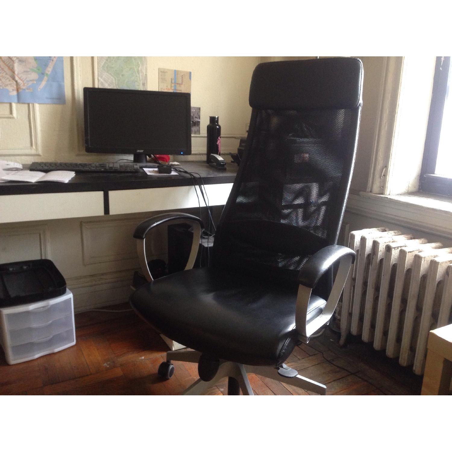 Ikea Markus Black Leather Office Chair - image-5