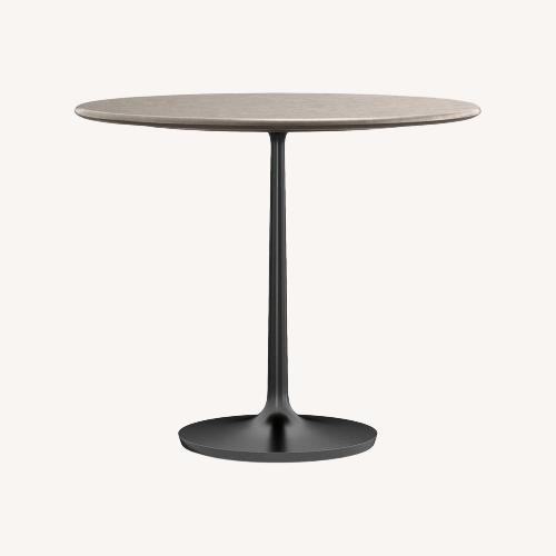 Used Crate & Barrel Nero 36" Concrete Dining Table for sale on AptDeco