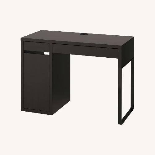 Used IKEA MICKE Dark Brown Wood Desk for sale on AptDeco