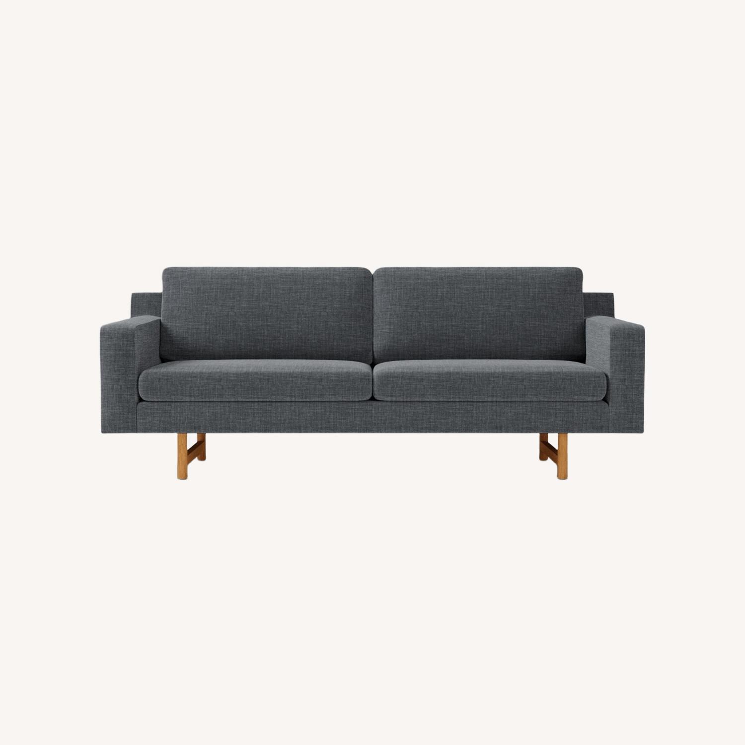 West Elm Eddy Dark Gray 2 Seater Sofa - image-0
