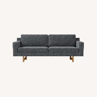 West Elm Eddy Dark Gray 2 Seater Sofa